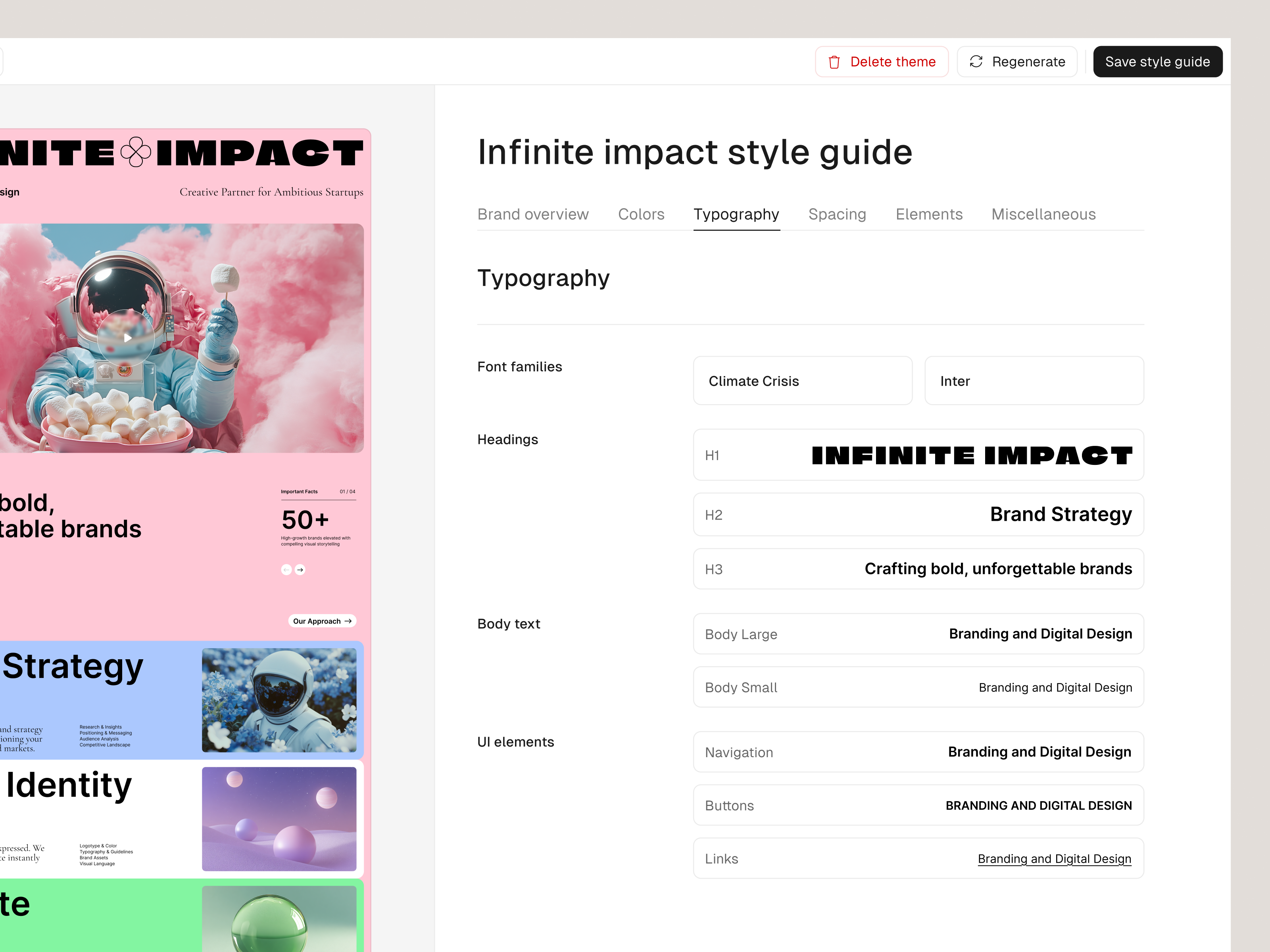 Maker AI, style guides
